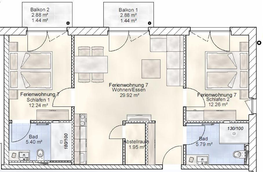 Sporthotel Neuruppin - Apartmenthaus Mit Ferienwohnungen エクステリア 写真